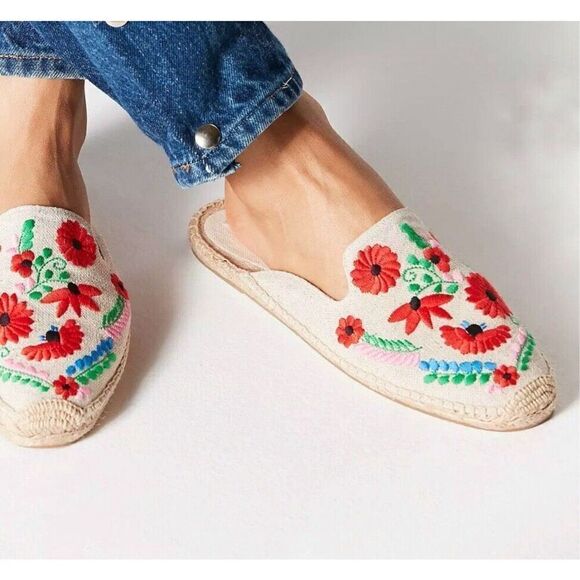 Soludos Ibiza Embroidered Mules - Picture 1 of 5